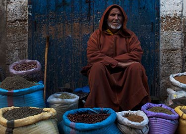 Herbs at the streets of Essaouira, Morocco