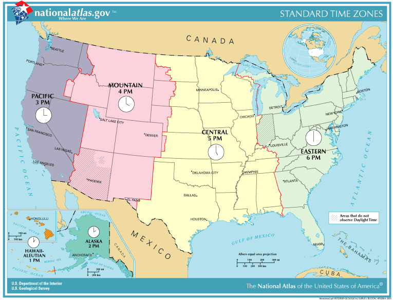 USA Time Zones